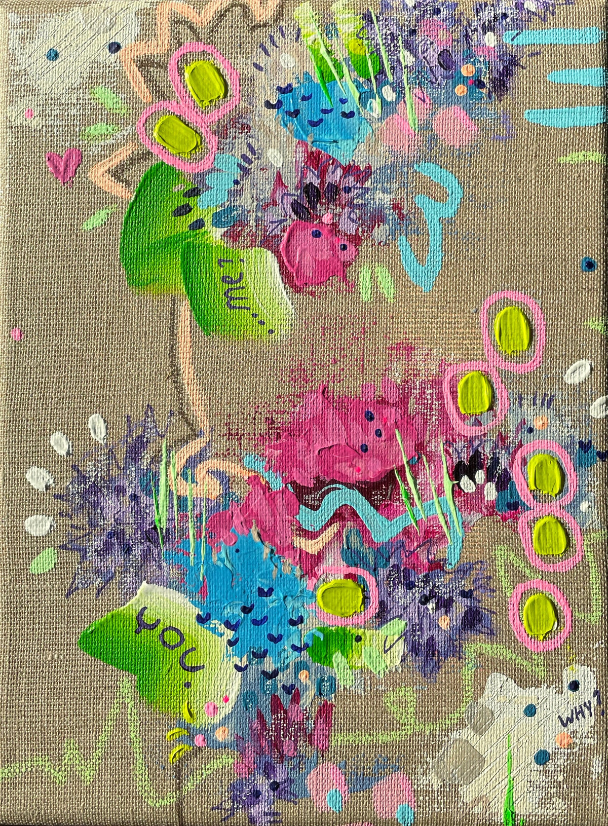 Acceptance of temporary mess in life / 18x24 cm