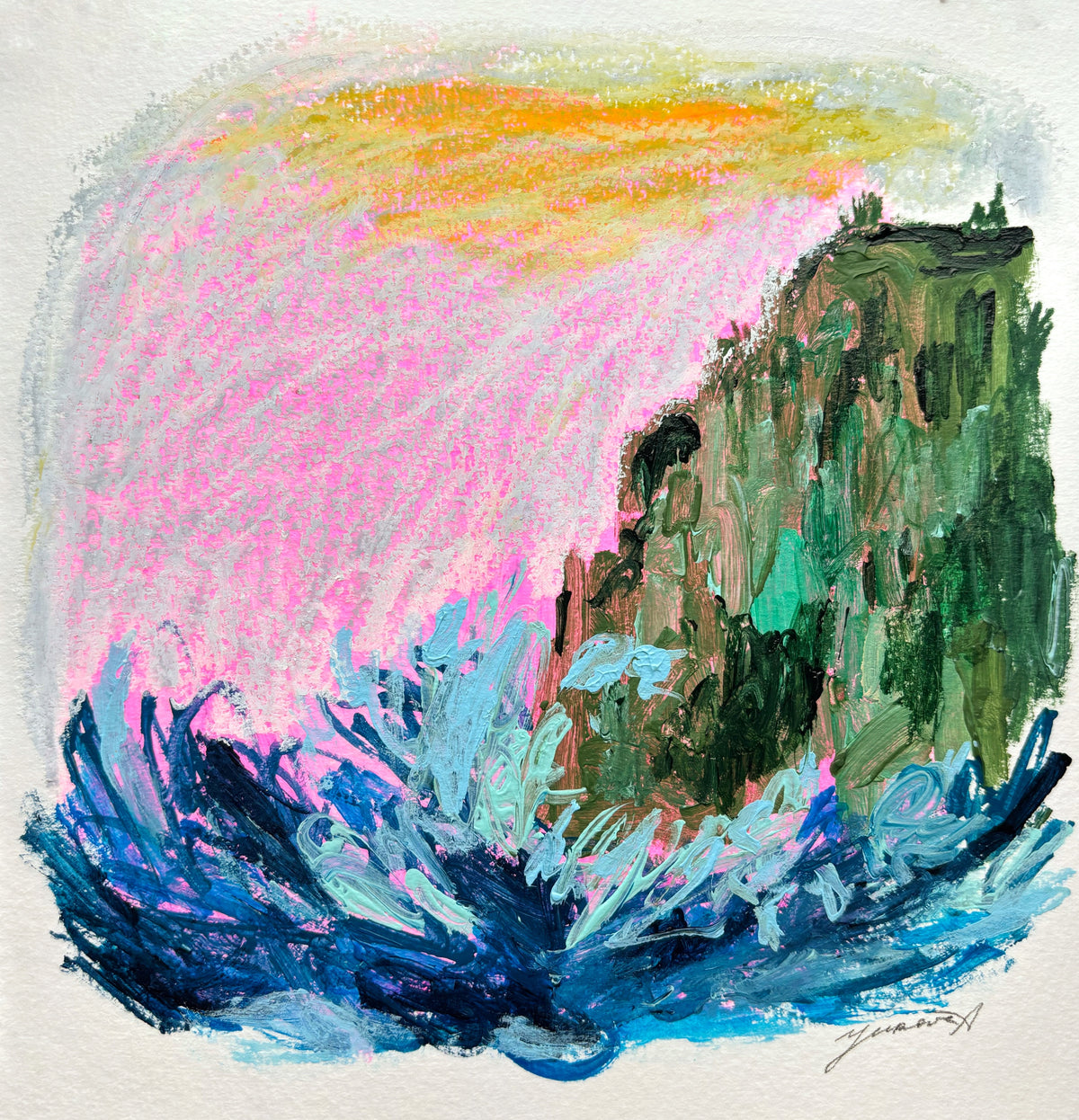 Madeira. Clouds. Mountains. Sun. / 30x30 cm