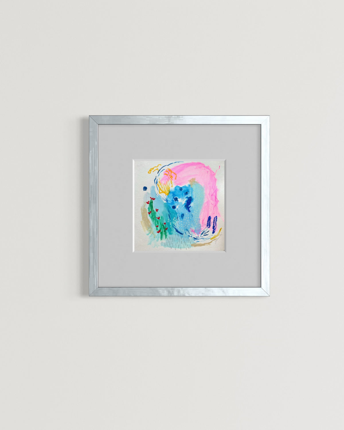 Madeira. Ocean. Flowers. / 30x30 cm