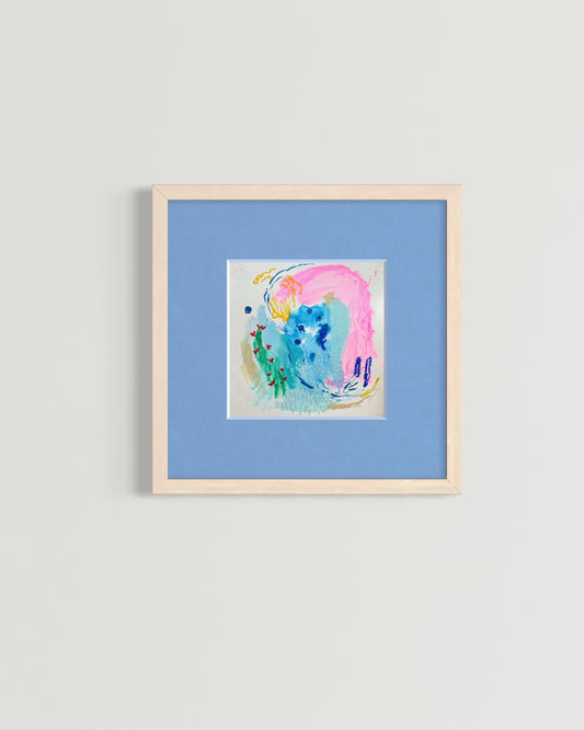 Madeira. Ocean. Flowers. / 30x30 cm