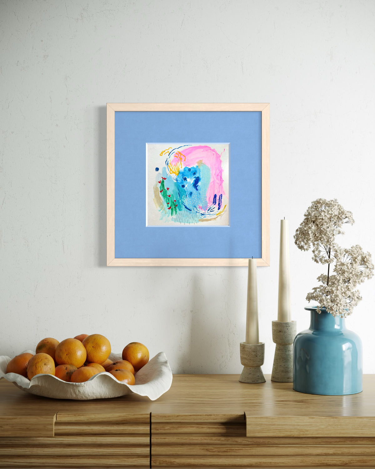 Madeira. Ocean. Flowers. / 30x30 cm
